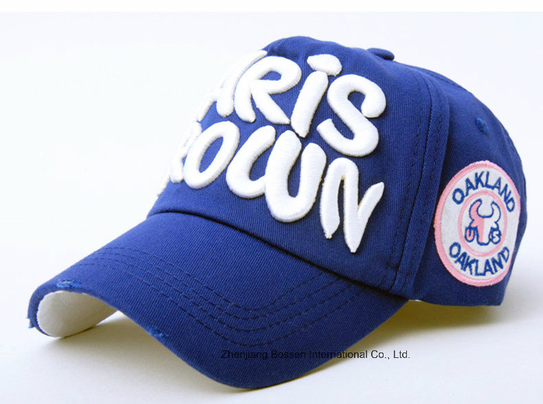 OEM Produce Customized Logo Applique Embroidered Promotional Cotton Baseball Cap