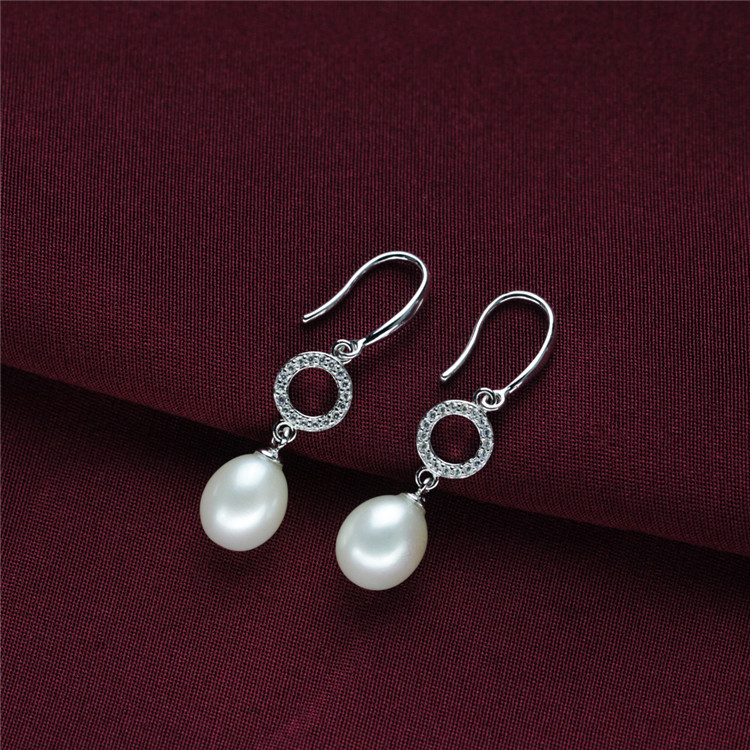 Long Style Natural Real Pearl Earring Jewelry