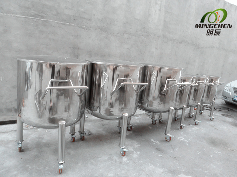 New! 100L-20000L Stainless Steel Storage Tank with Movable Casters