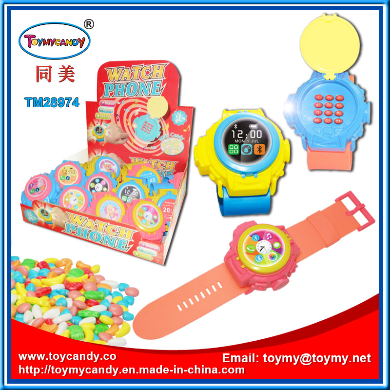 Musical Lighting Watch Phone Toy with Candy