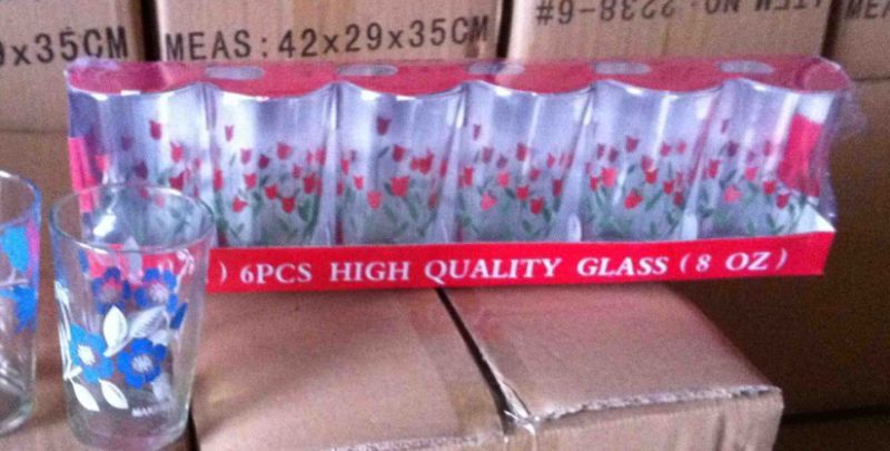 Decal Printing Cup Glass Cup Glassware Water Cup Kb-Hn0736