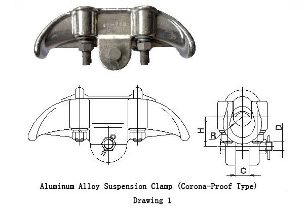 500kv Cgf Type Aluminum Alloy Suspension Clamp