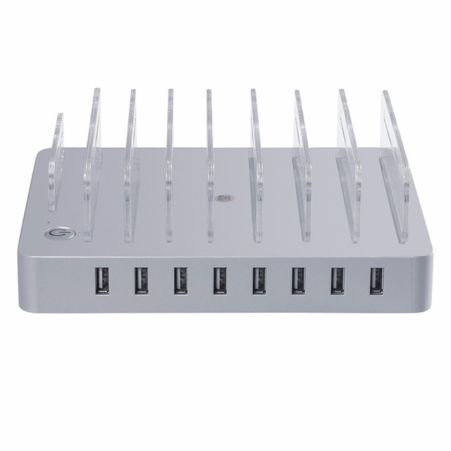 Desktop Charging Station 96W 8 Ports USB Charger with Slots