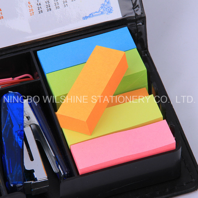 Top Sale PU Sticky Notepads with Calendar for Promotion (PN245)