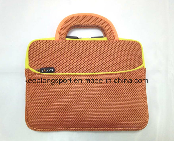 Fashionable Neoprene Add Mesh Material Laptop Bag with Handle