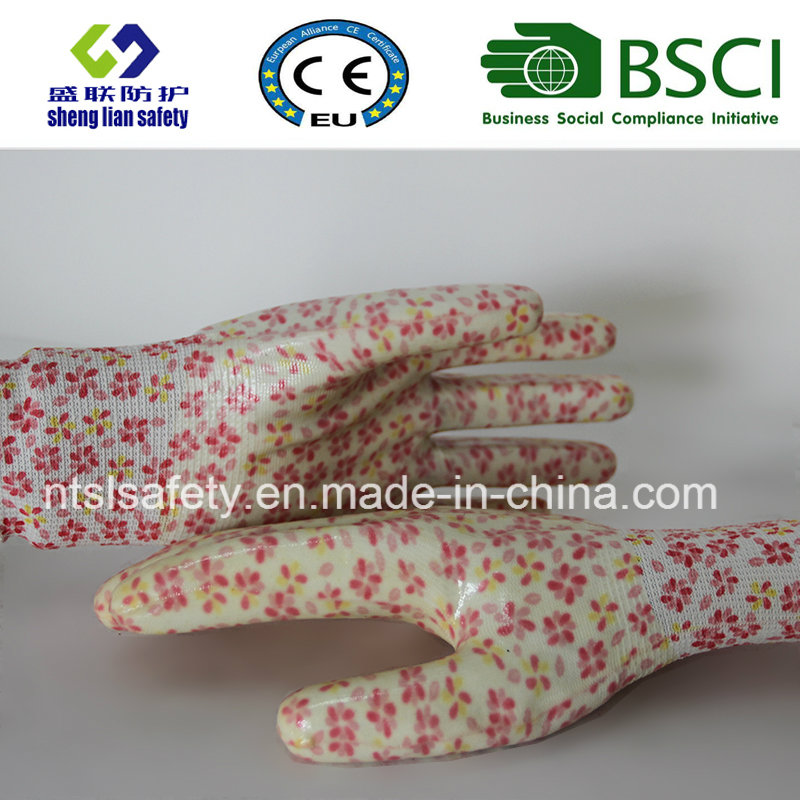 Nitrile Coated Labor Protective Garden Safety Work Gloves