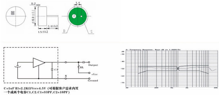 4.0mm *1.5mm Small Microphone Condenser Microphone Omnidirectional