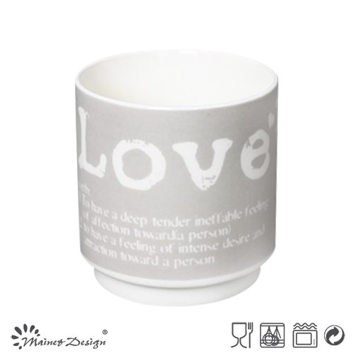 Grey Color with English Words Stable Coffee Mug