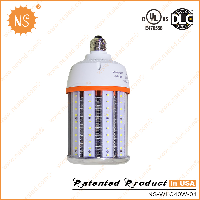 UL Dlc IP64 110V-277VAC 5000k E39 E40 6000lm 40W LED Bulb