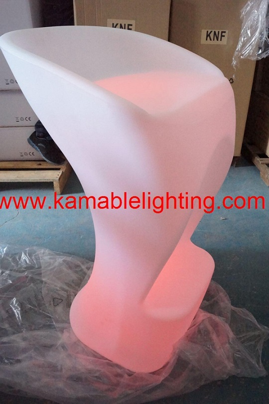 Outdoor Furniture Waterproof LED Bar Stool (H020)