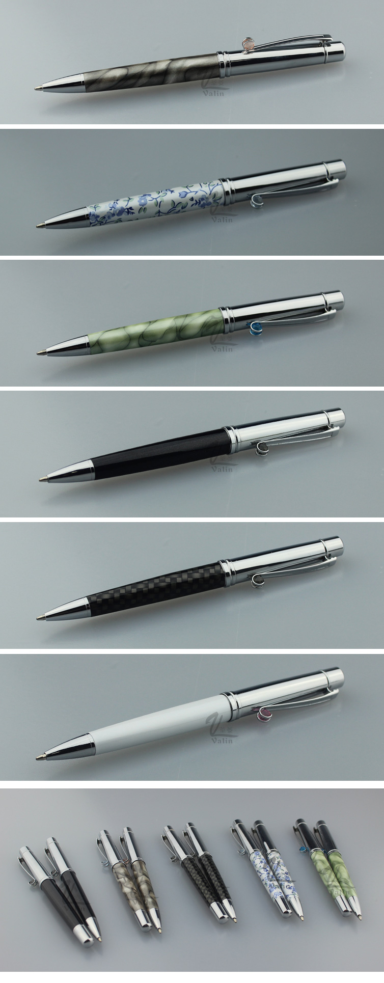 Factory Supply Directly Valin Promotional Metal Roller Ball Pen