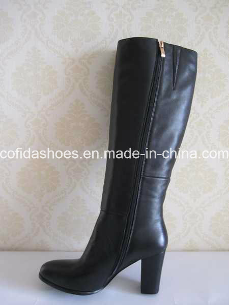 Sexy High Heels Women Fashion Leather Long Boots