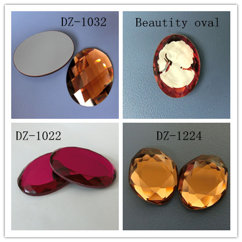 Red Light Siam Flat Back Stones Beads for Jewelry