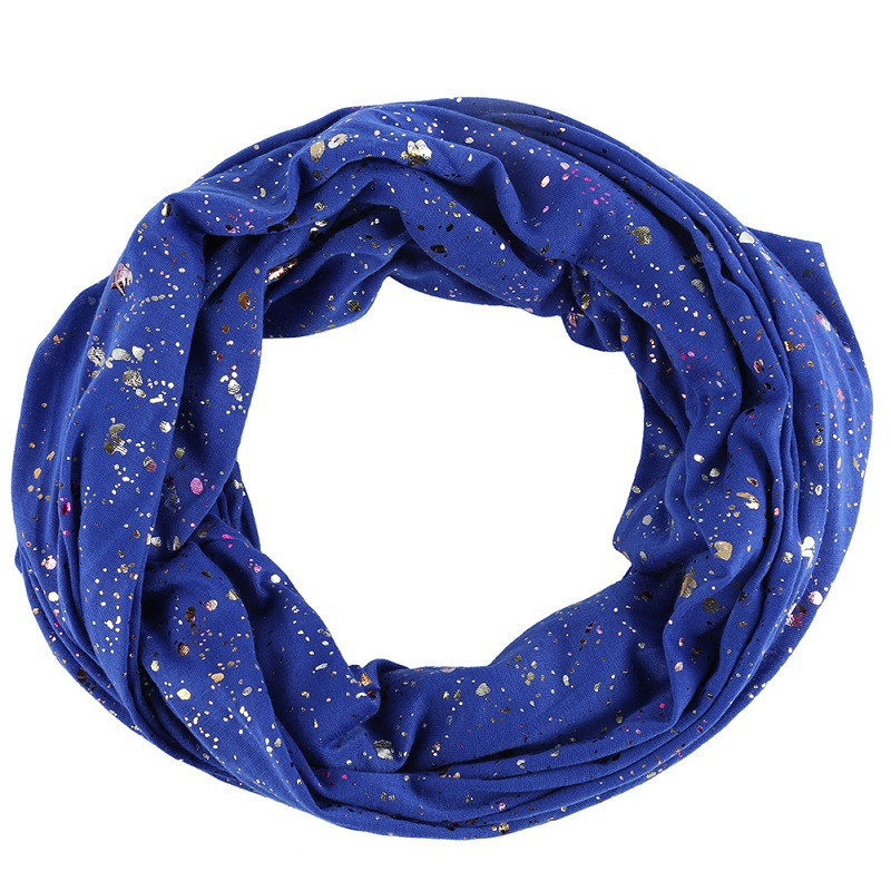 New design Woman Colorful Bronzing Fashion Round Scarf