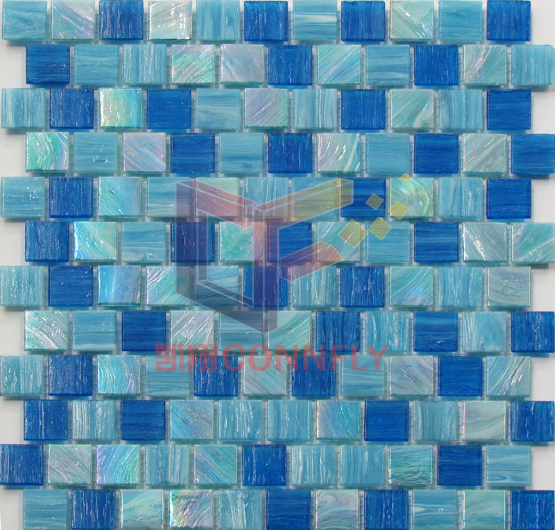 Swimming Pool Used Blue Mosaic Tile (CSJ157)