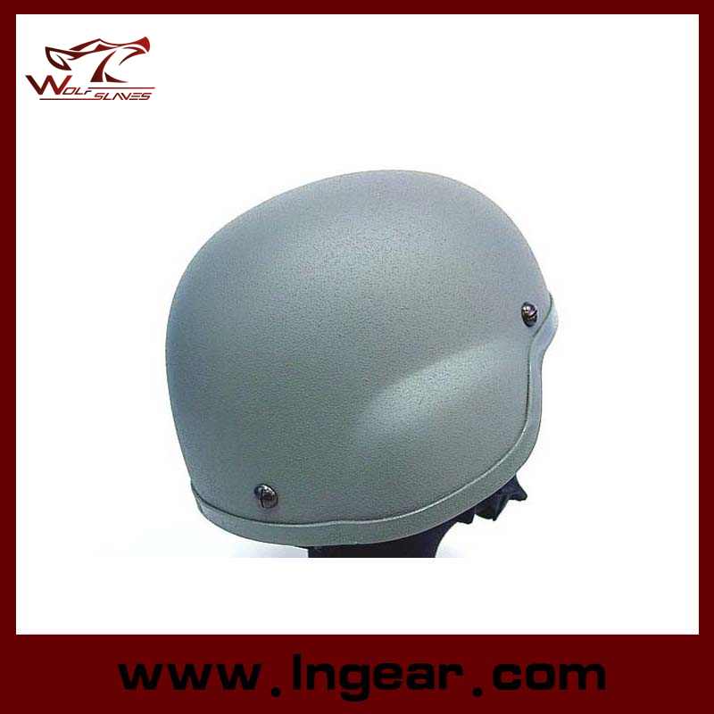 Mich 2000 Glass Fiber Leather Bicycle Helmet Cycling Helmet Bulletproof Helmet Grey