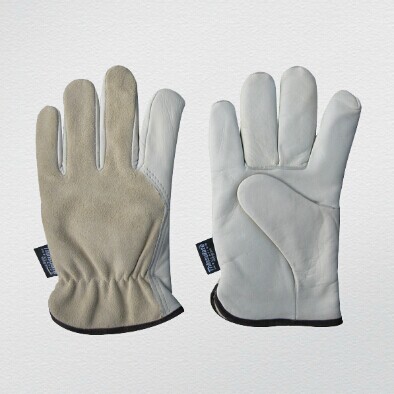 Cow Grain Leather Winter Work Glove with Thinsulate Lining (9019)