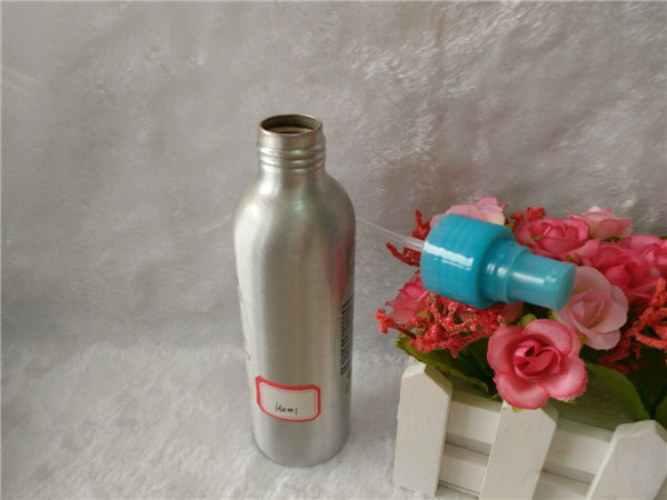 150ml Silver Aluminum Bottle with Dispenser (AB-020)