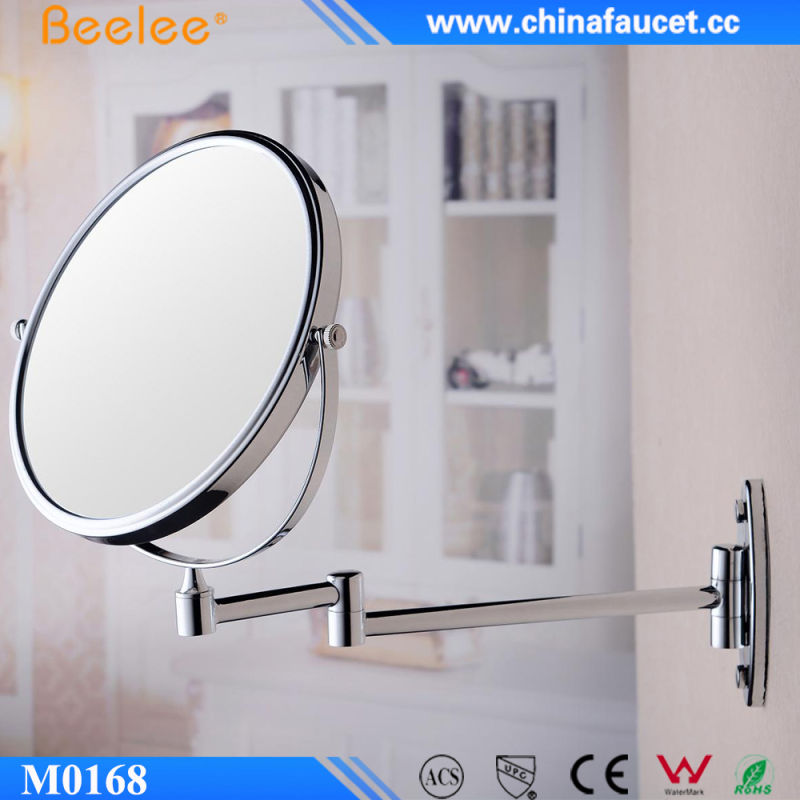 Brass 3X Magnifying Decorative Make up Wall Mirror