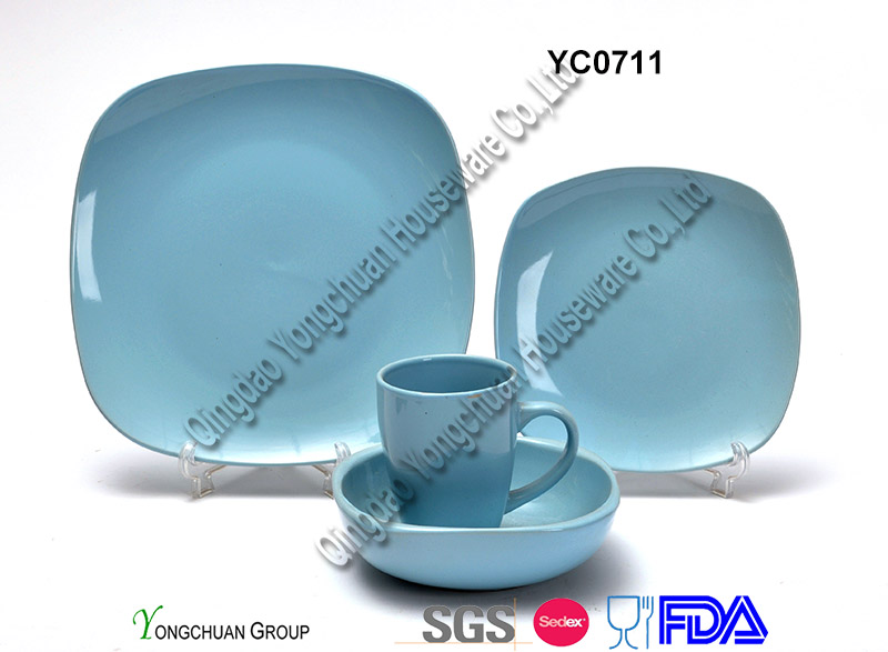 Ceramic Blue Dinner Set (16PCS)