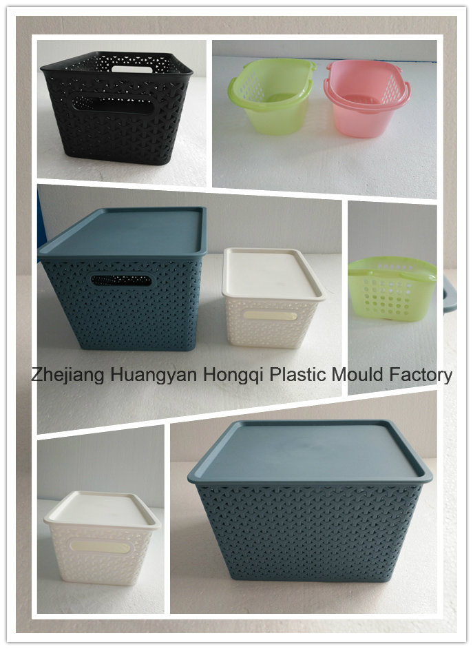 Plastic Injection Mould for Fruit Drain Basket (Double Layer)