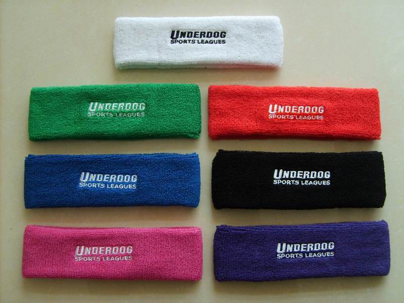 Fashion Cheap Promotion Cotton Terry Sports Sweatband