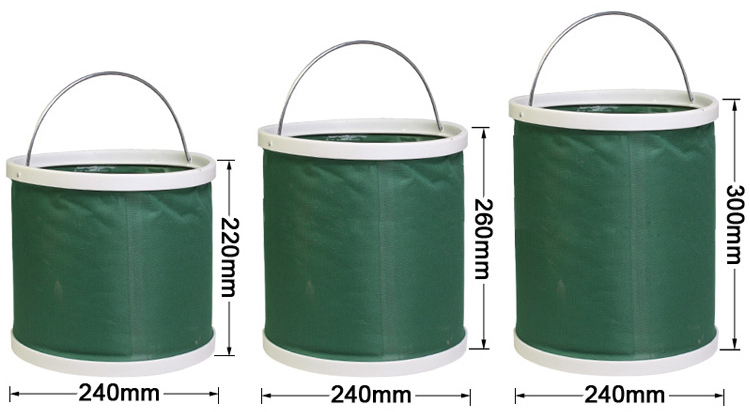 New Waterproof Outdoor Camping Fishing Folding Bucket Made in China
