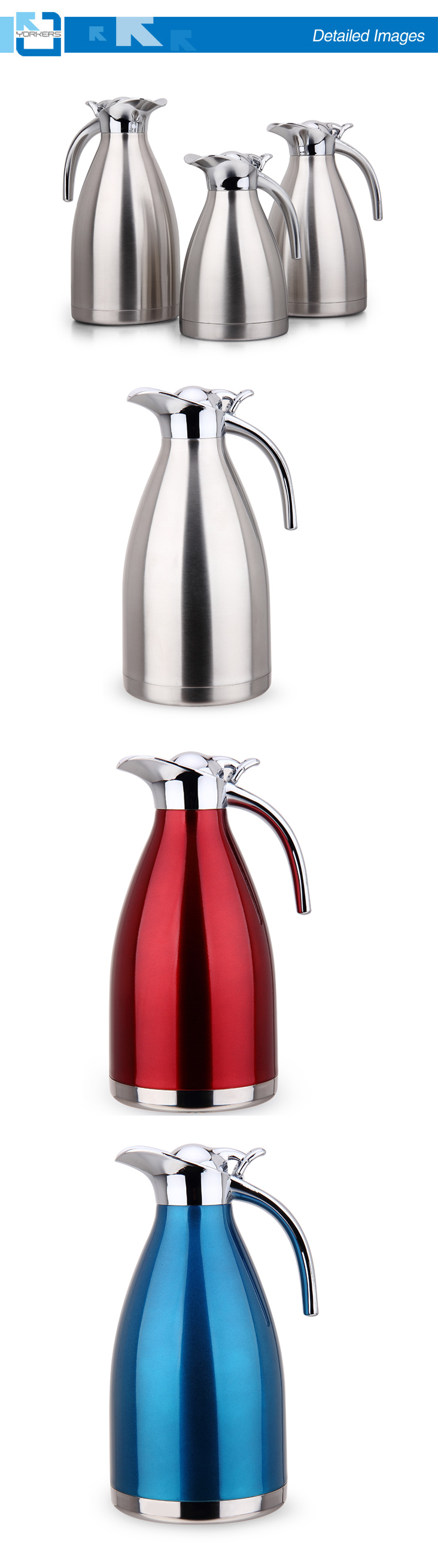 201 Double Wall Stainless Steel Coffee Carafe/Vacuum Kettle