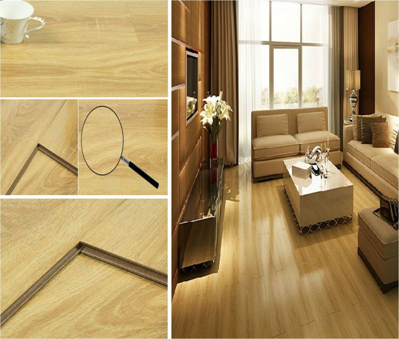 Flat Surface Waxed Laminate Flooring