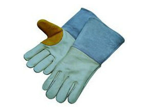 Cow Grain Leather Double Palm Welding Work Glove-6518