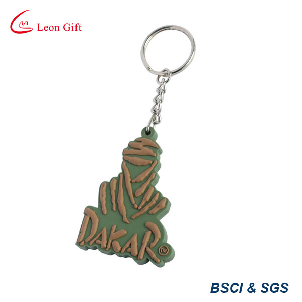 Customized Promotional 2D Soft PVC Rubber Keyring