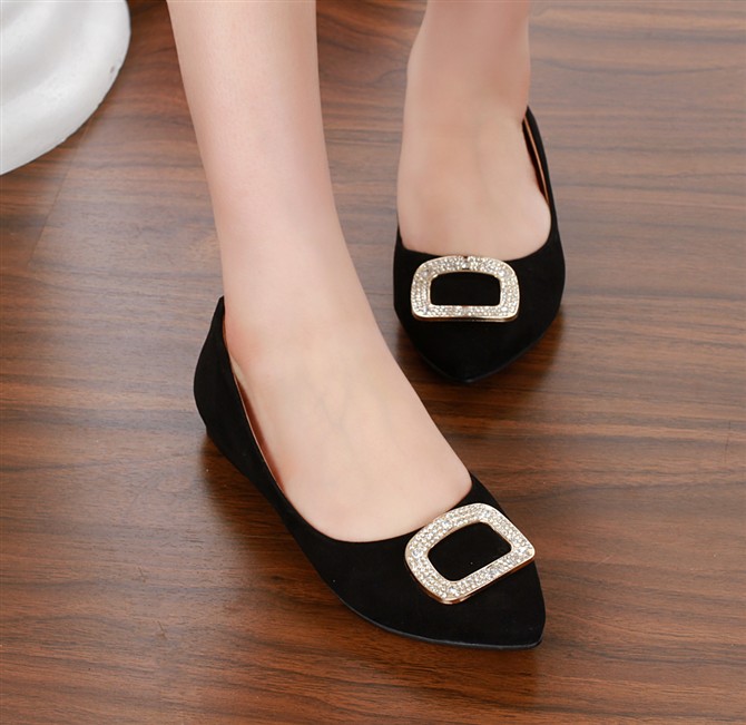 Classic Pop Ladies Flat Casual Shoes (HCY02-885)