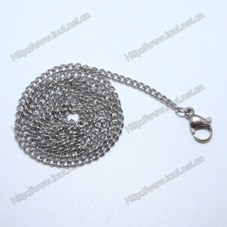 Double Color Stainless Steel Chain for Open Locket Necklace (IO-stc009)