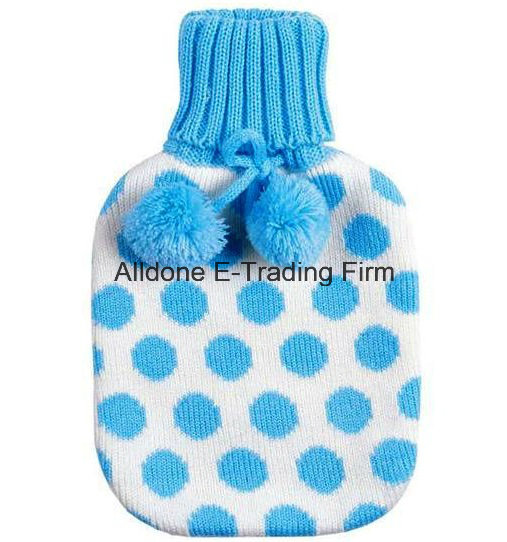Knit Hot Water Bottle Cover Cozy Cosy Made in China