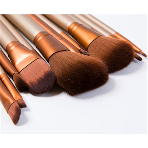 12PCS Gold Professional Naked3 Makeup Brush Kit with Wholesale Price