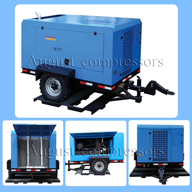 Scy75 Diesel Portable Air Compressor