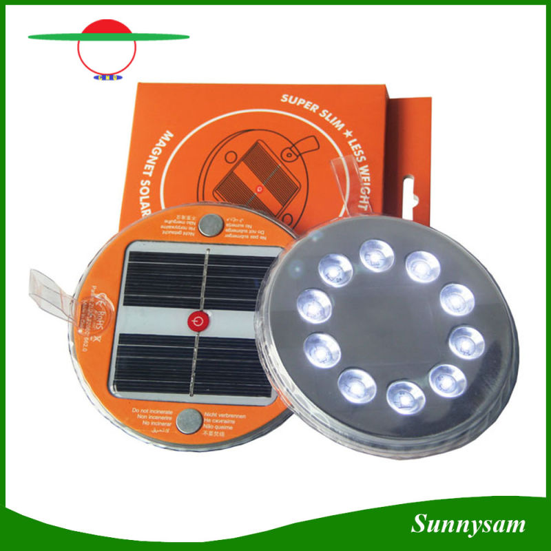 Easy to Take 10LED Magnet Solar Light Emergency Camping Lighting for Hiking Outdoor Use