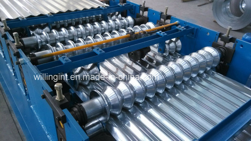 Colored Galzed Steel Wall Roofing Panel Roll Forming Machine