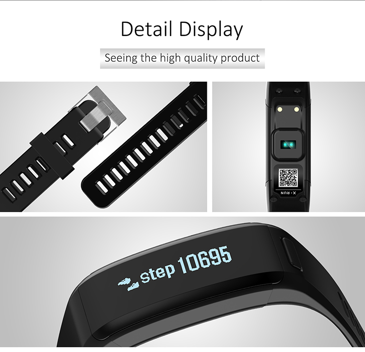 Fashion Latest Design Heart Rate Smart Bracelet with Waterproof Bluetooth Watch