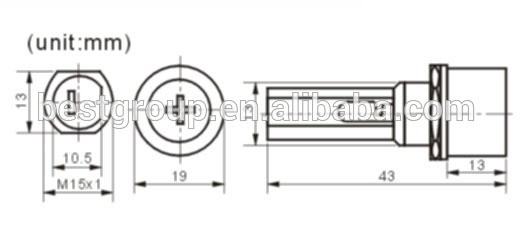 Fuse Not Included Panel Mount 20A Plastic 3AG 6X30 mm Fuse Holder