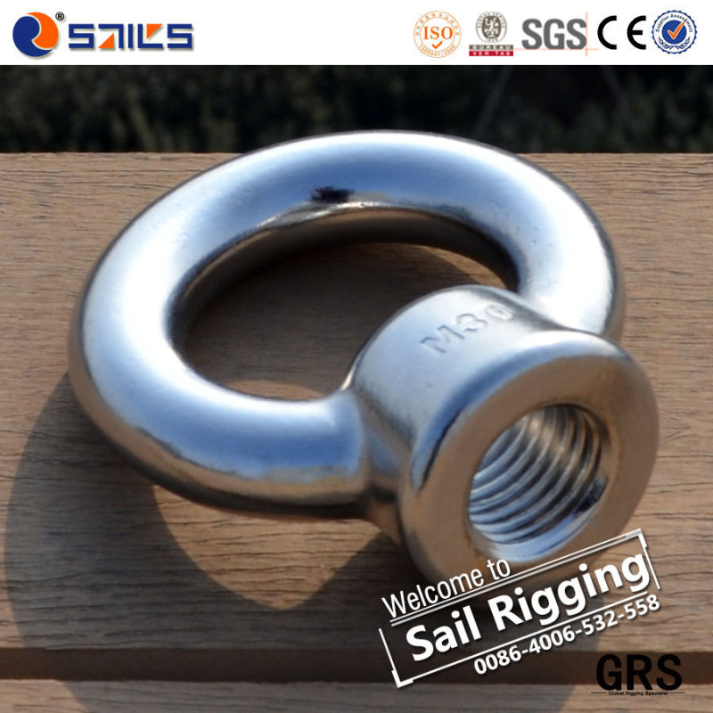 Stainless Steel 304 or 316 High Polish DIN582 Eye Nut