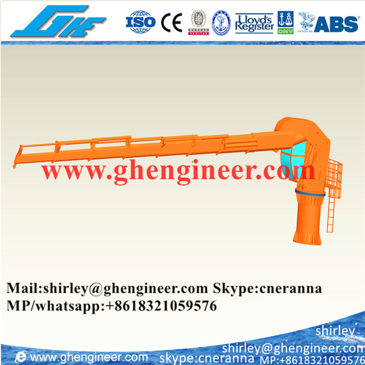 3.5t@8m Hydraulic Foldable Boom Offshore Crane