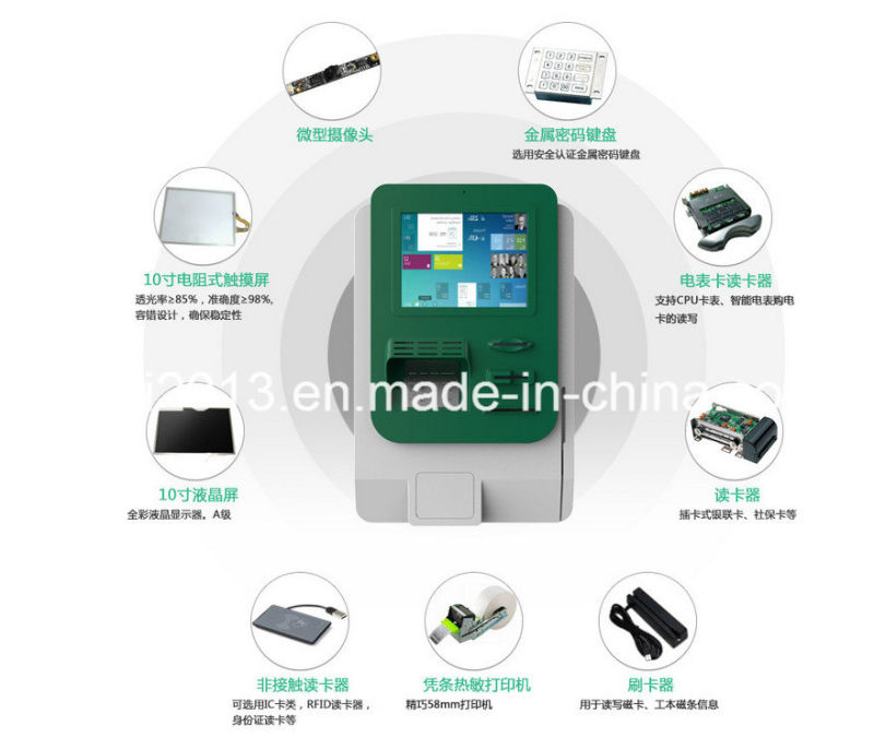 Mounted Kiosk Enclosure Cabinet with Printer