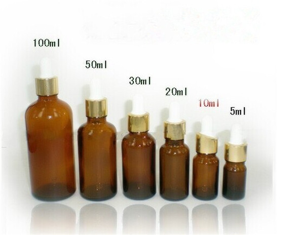 5ml 10ml 20ml 50ml 100ml Glass Amber Essential Oil Empty Bottle (klc-5)