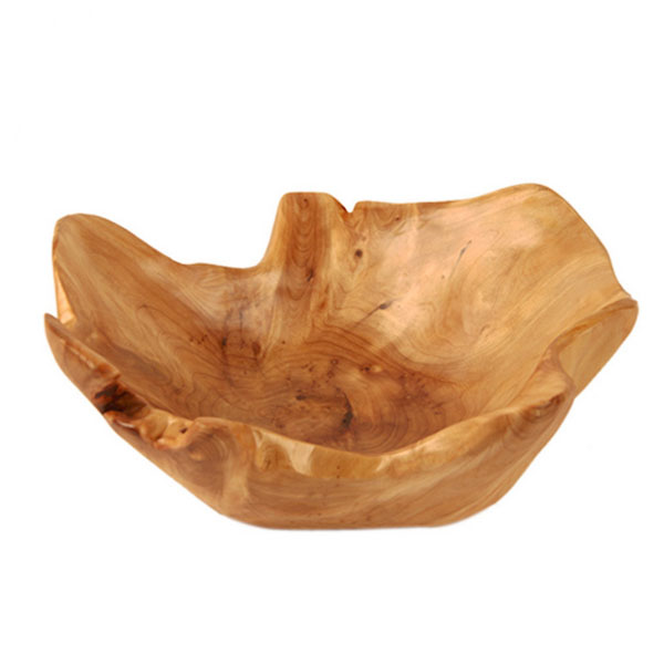 Exquisite Fashion Design Carved Handmade Wooden Fruit Plate