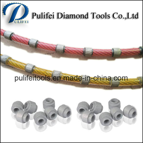 Granite Quarrying Diamond Wire Saw 11.5mm Sintered Wire Beads