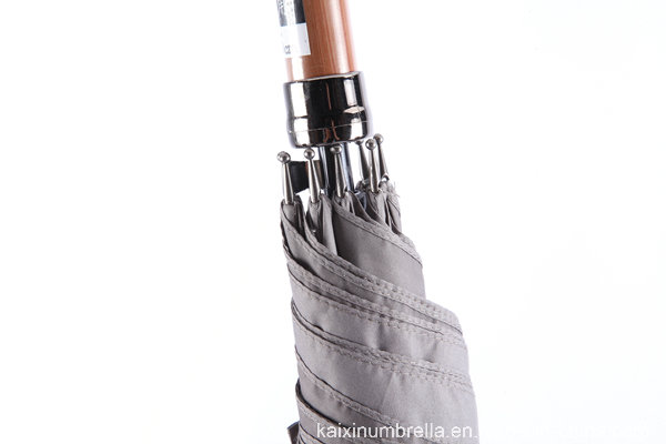 Fashion Auto Open Wooden Handle Straight Umbrella