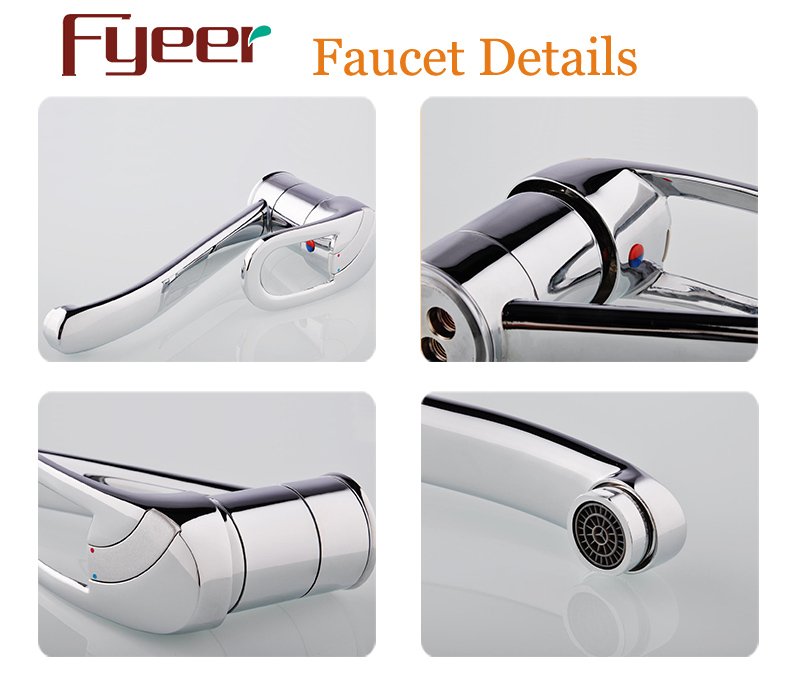 Fyeer Cheap Long Spout Kitchen Sink Faucet (QH18002)