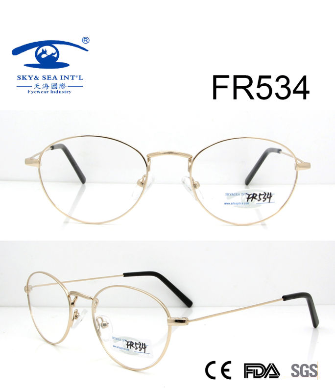 2017 Round Shape Metal Optical Frame (FR534)