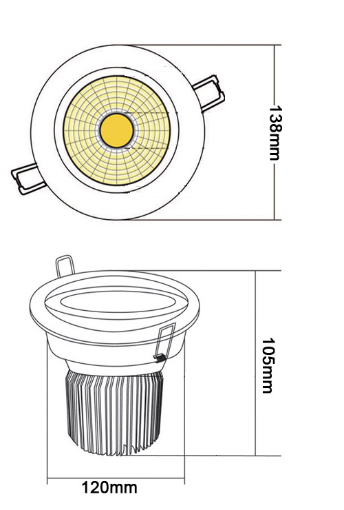 High Bright LED Downlight with Factory Prices